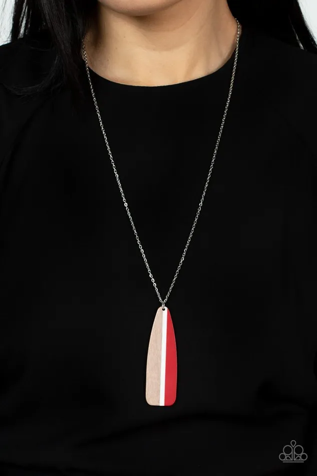 Paparazzi Jewelry Necklaces Paparazzi Necklace Grab a Paddle Red