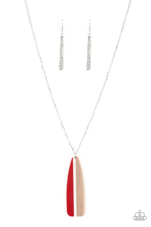 Paparazzi Jewelry Necklaces Paparazzi Necklace Grab a Paddle Red Paparazzi Jewelry Necklaces Paparazzi Necklace Grab a Paddle Red