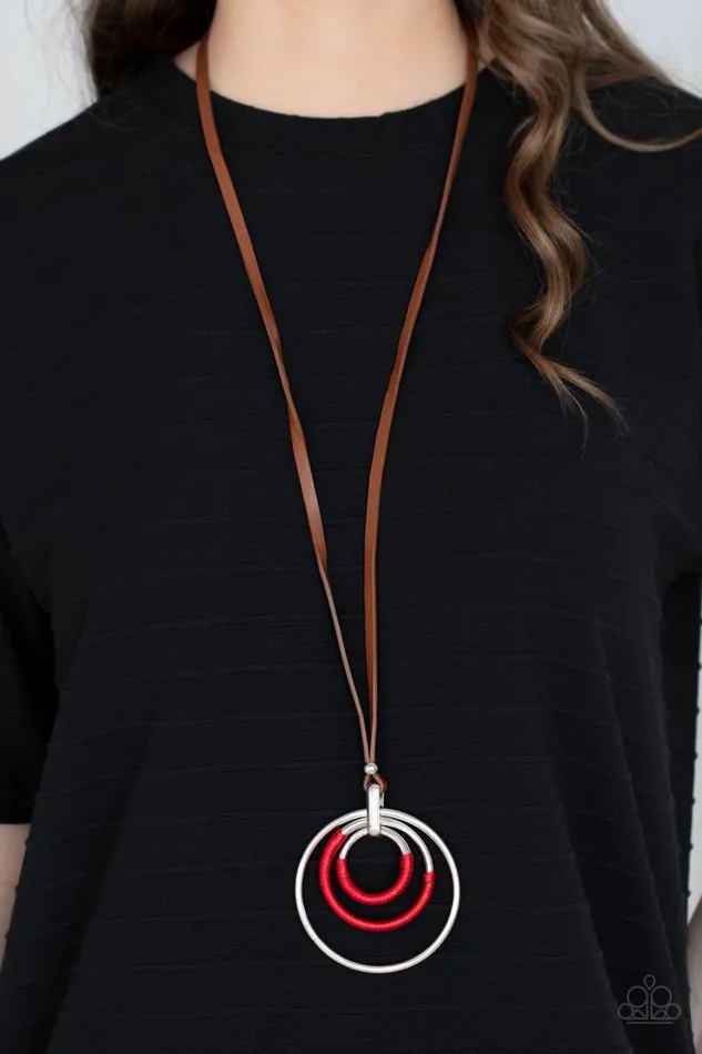Paparazzi Jewelry Necklaces Paparazzi Necklace Hypnotic Happenings Red