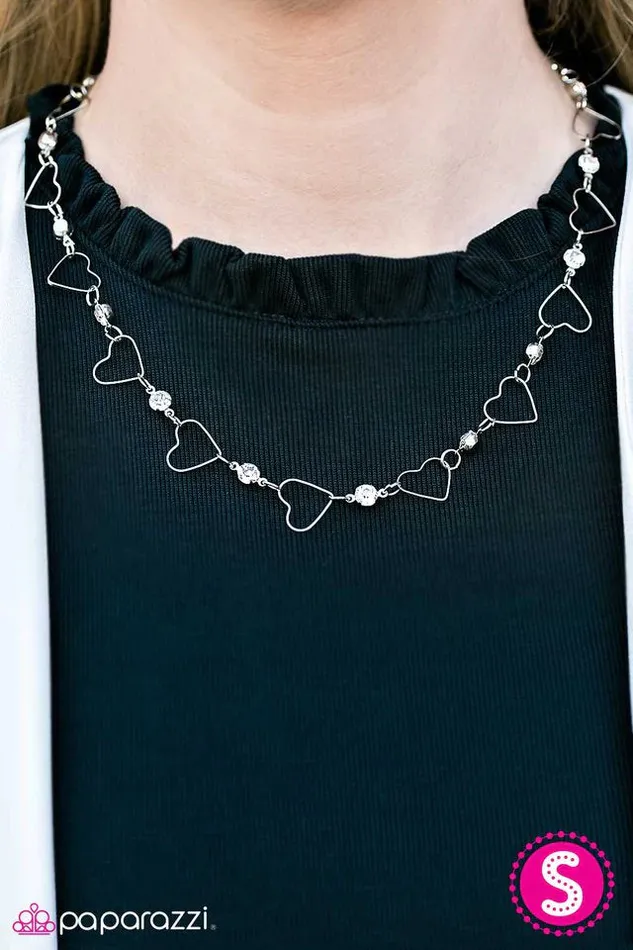 Paparazzi Jewelry Necklaces Paparazzi Necklace If You Wanna Be My Lover White