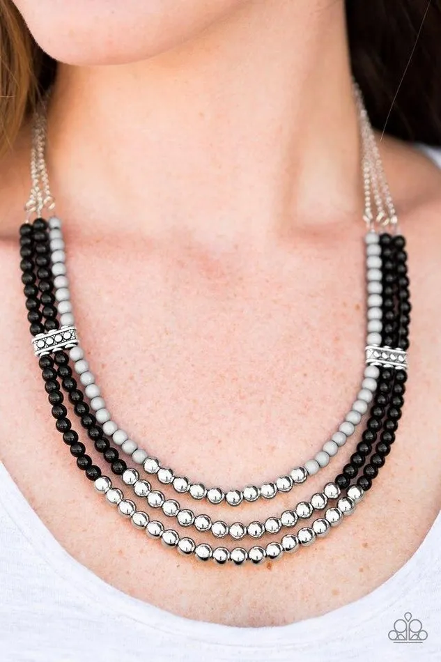 Paparazzi Jewelry Necklaces Paparazzi Necklace Just BEAD You Black