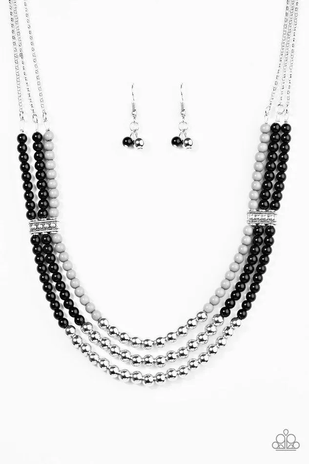 Paparazzi Jewelry Necklaces Paparazzi Necklace Just BEAD You Black Paparazzi Jewelry Necklaces Paparazzi Necklace Just BEAD You Black