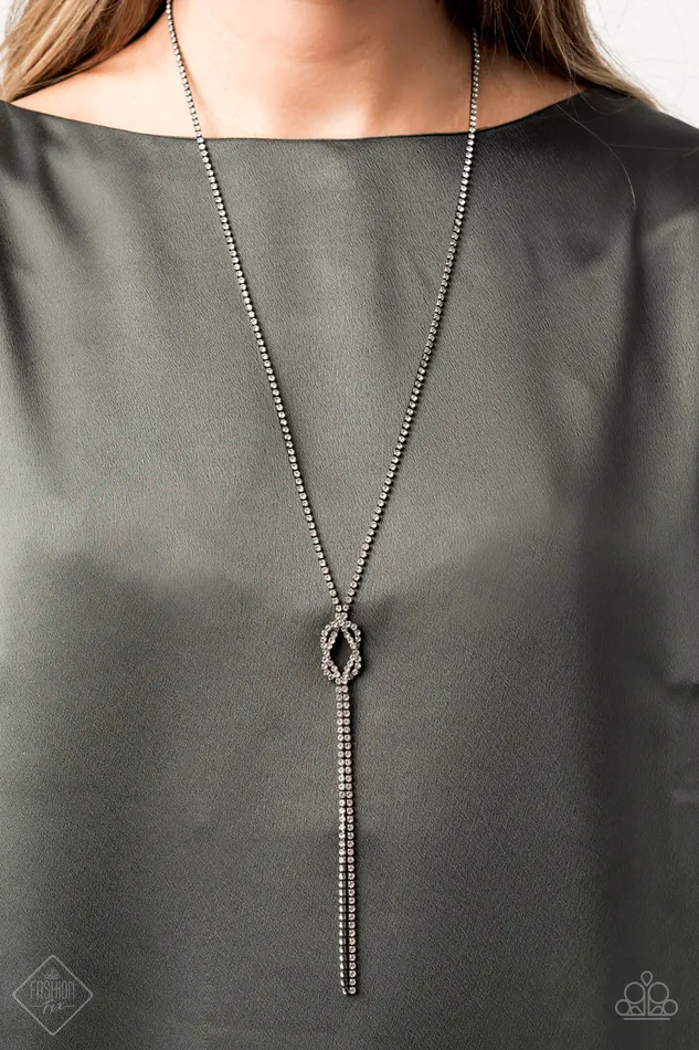 Paparazzi Jewelry Necklaces Paparazzi Necklace Knockout Knot Black Fashion Fix Sept 2020