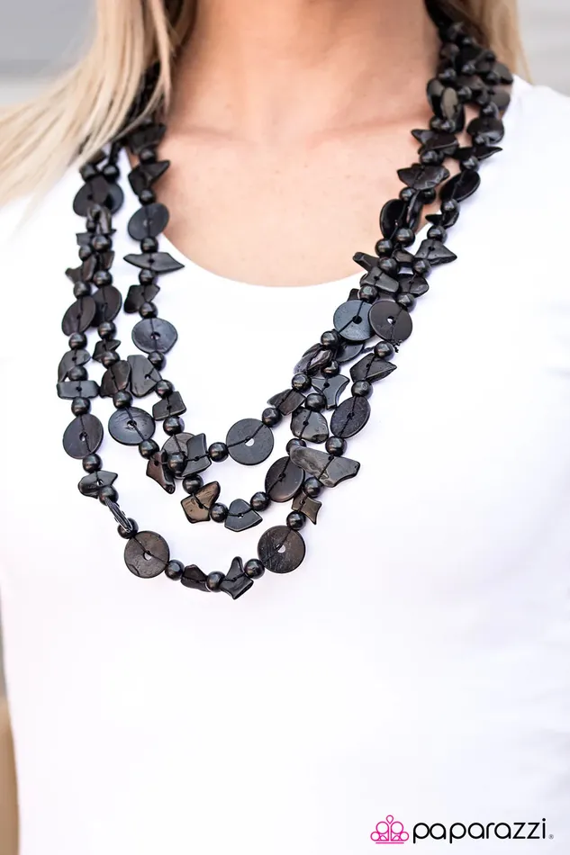 Paparazzi Jewelry Necklaces Paparazzi Necklace Living The Tropical Life Black