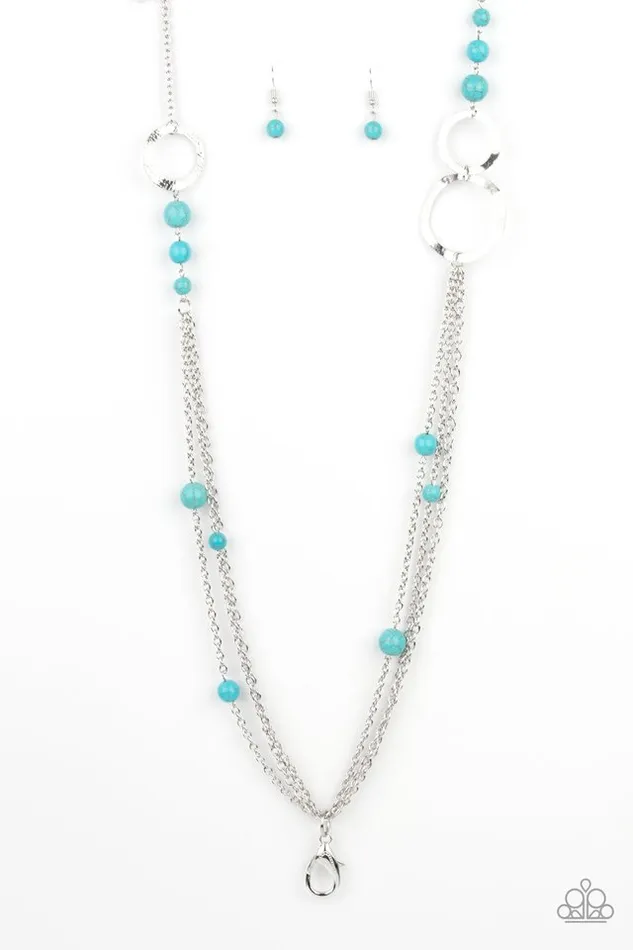 Paparazzi Jewelry Necklaces Paparazzi Necklace Local Charm Blue Paparazzi Jewelry Necklaces Paparazzi Necklace Local Charm Blue