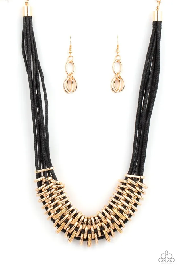 Paparazzi Jewelry Necklaces Paparazzi Necklace Lock Stock and SPARKLE Gold Paparazzi Jewelry Necklaces Paparazzi Necklace Lock Stock and SPARKLE Gold