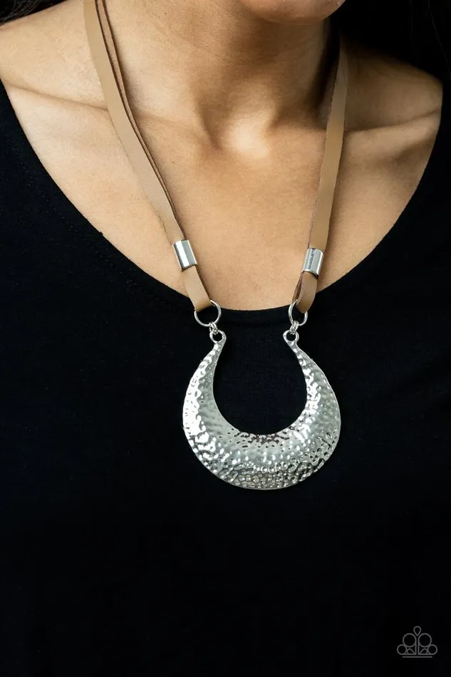 Paparazzi Jewelry Necklaces Paparazzi Necklace Majorly Moonstruck Brown
