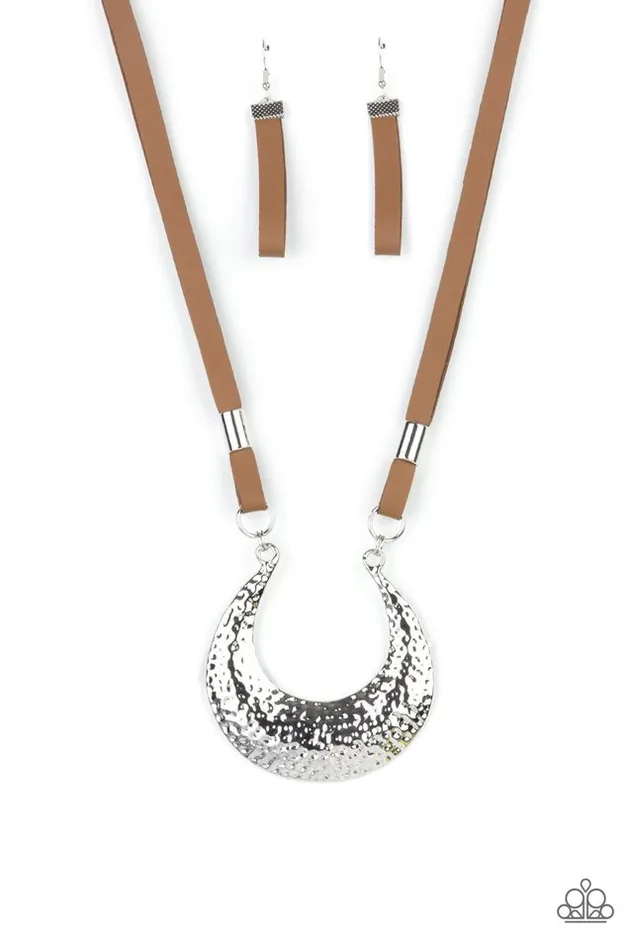 Paparazzi Jewelry Necklaces Paparazzi Necklace Majorly Moonstruck Brown Paparazzi Jewelry Necklaces Paparazzi Necklace Majorly Moonstruck Brown