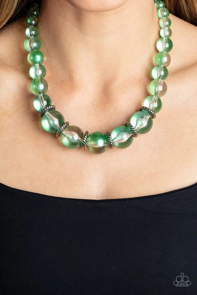 Paparazzi Jewelry Necklaces Paparazzi Necklace Marina Mirage Green