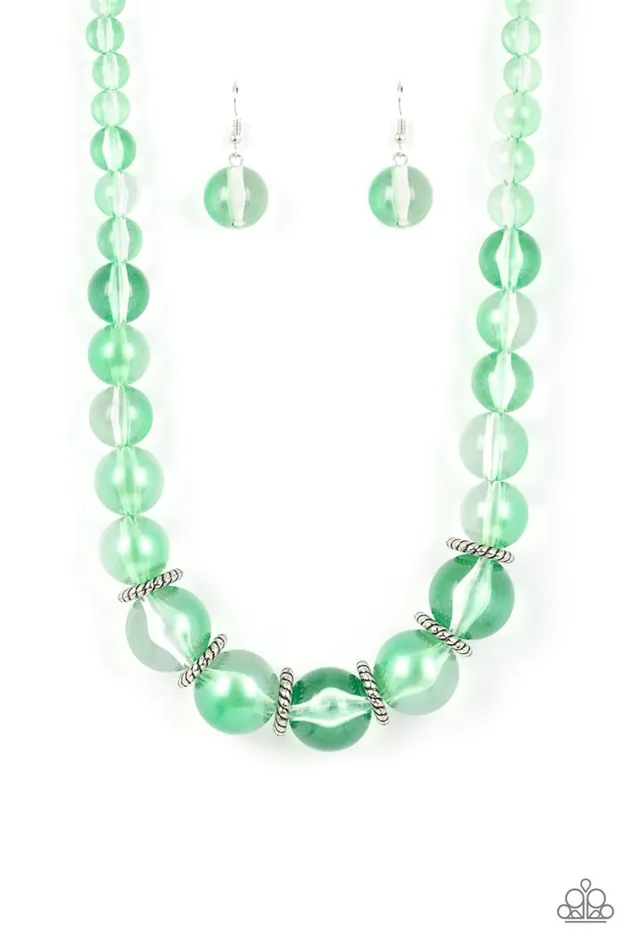 Paparazzi Jewelry Necklaces Paparazzi Necklace Marina Mirage Green Paparazzi Jewelry Necklaces Paparazzi Necklace Marina Mirage Green