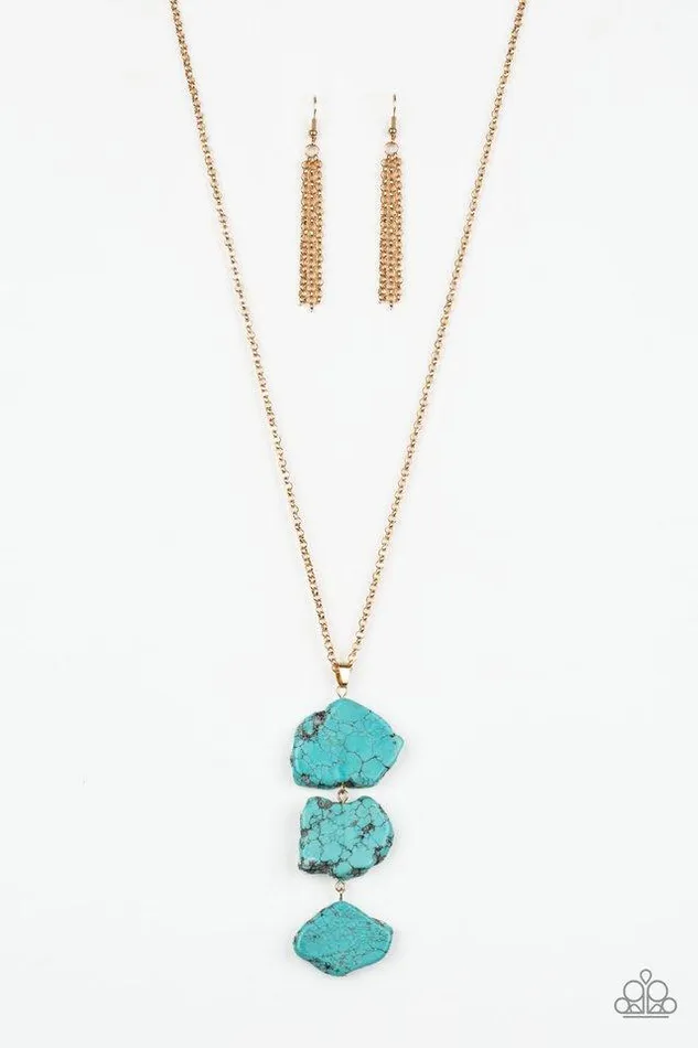 Paparazzi Jewelry Necklaces Paparazzi Necklace On The ROAM Again Gold