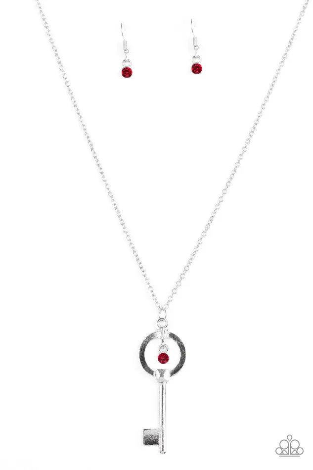 Paparazzi Jewelry Necklaces Paparazzi Necklace Open New Doors Red