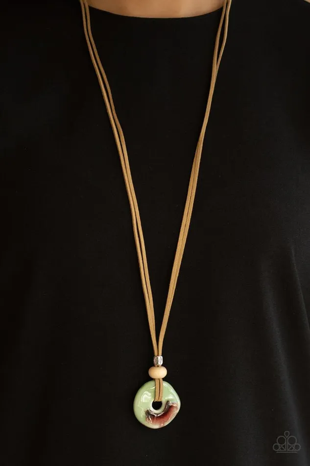 Paparazzi Jewelry Necklaces Paparazzi Necklace Primal Paradise Green