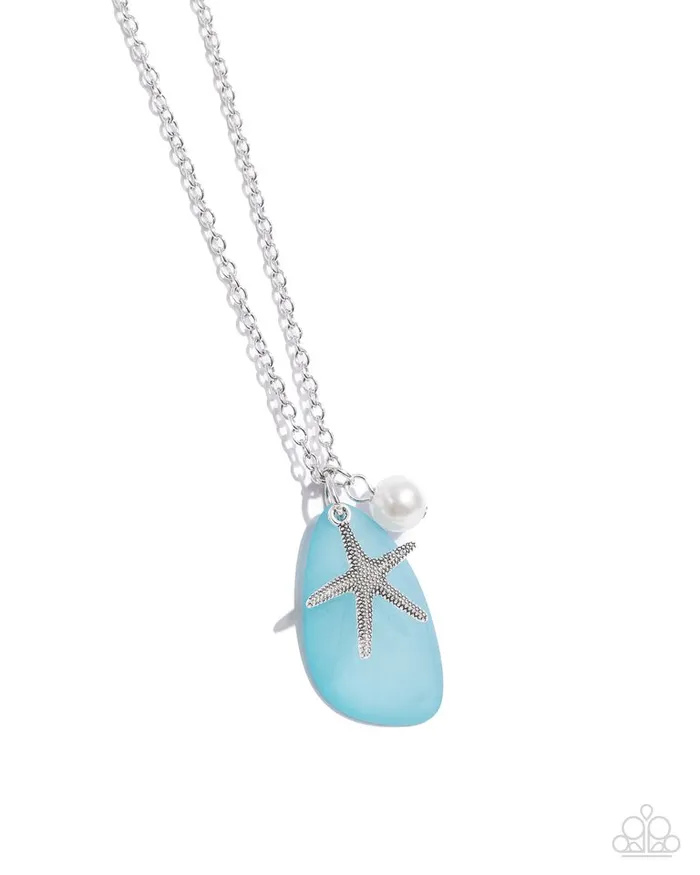 Paparazzi Jewelry Necklaces Paparazzi Necklace Sea Glass Stash Blue Paparazzi Jewelry Necklaces Paparazzi Necklace Sea Glass Stash Blue