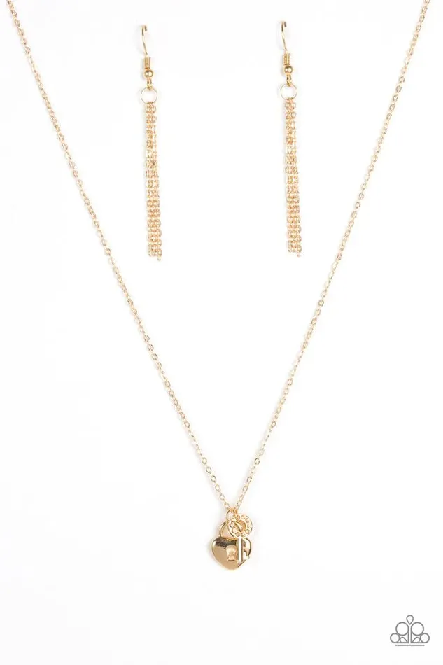 Paparazzi Jewelry Necklaces Paparazzi Necklace Secret Crush Gold