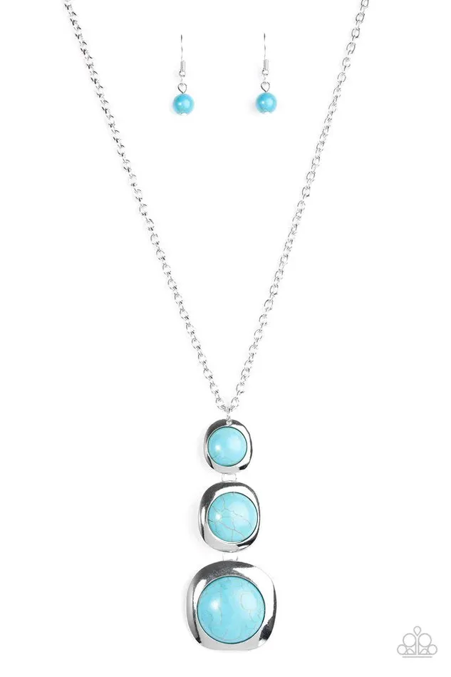 Paparazzi Jewelry Necklaces Paparazzi Necklace Stone Tranquility Blue