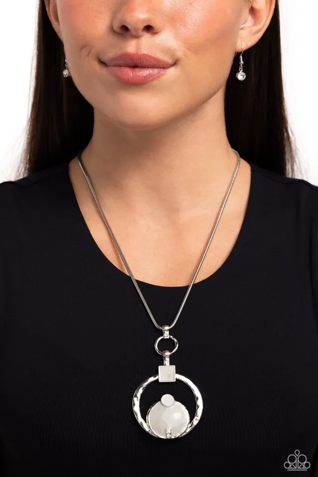 Paparazzi Jewelry Necklaces Paparazzi Necklace Tastefully Transparent Silver