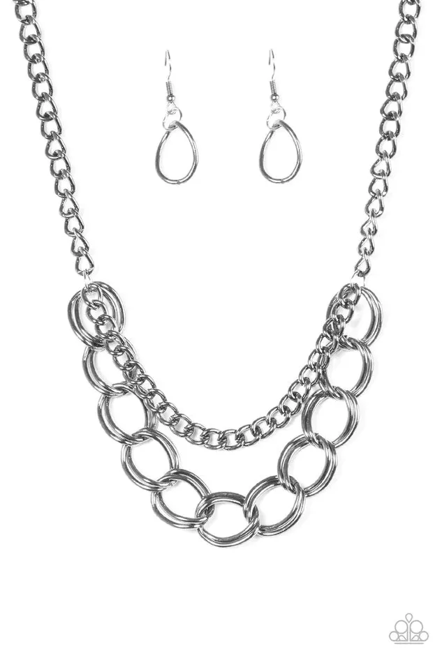 Paparazzi Jewelry Necklaces Paparazzi Necklace Top Boss Black