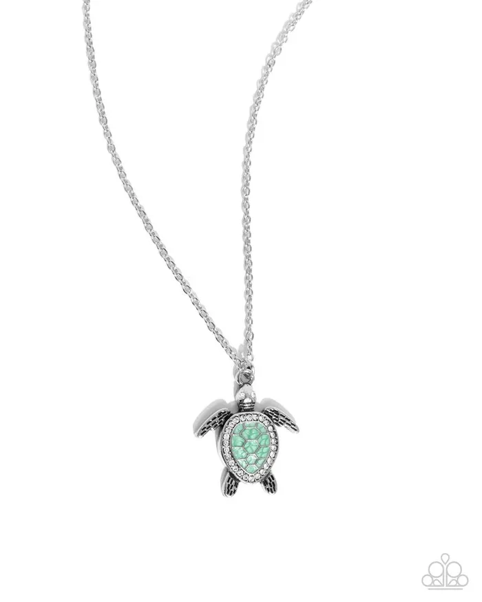 Paparazzi Jewelry Necklaces Paparazzi Necklace Turtle Tourist Green Paparazzi Jewelry Necklaces Paparazzi Necklace Turtle Tourist Green
