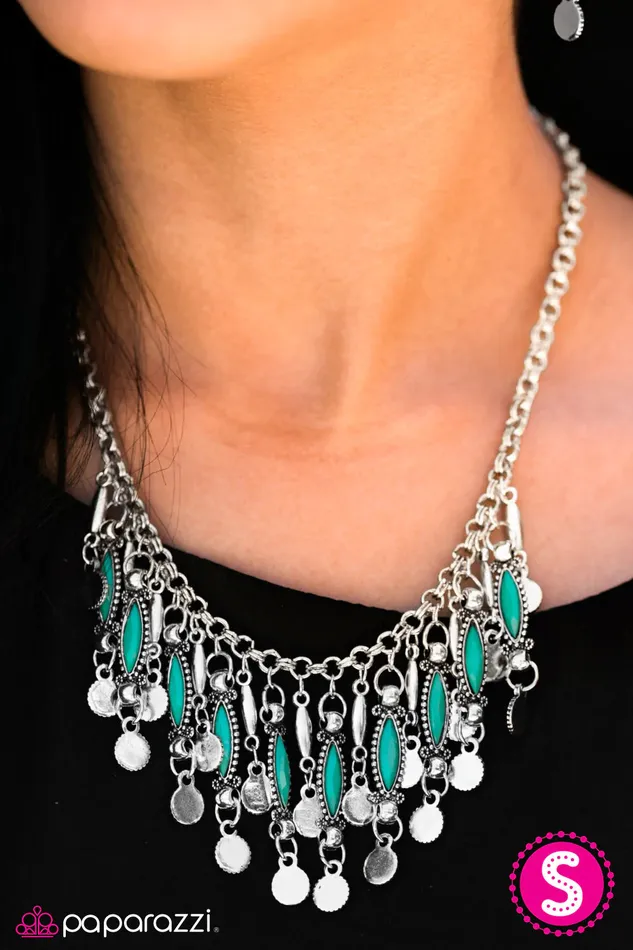 Paparazzi Jewelry Necklaces Paparazzi Necklace Wonderfully Wild Blue
