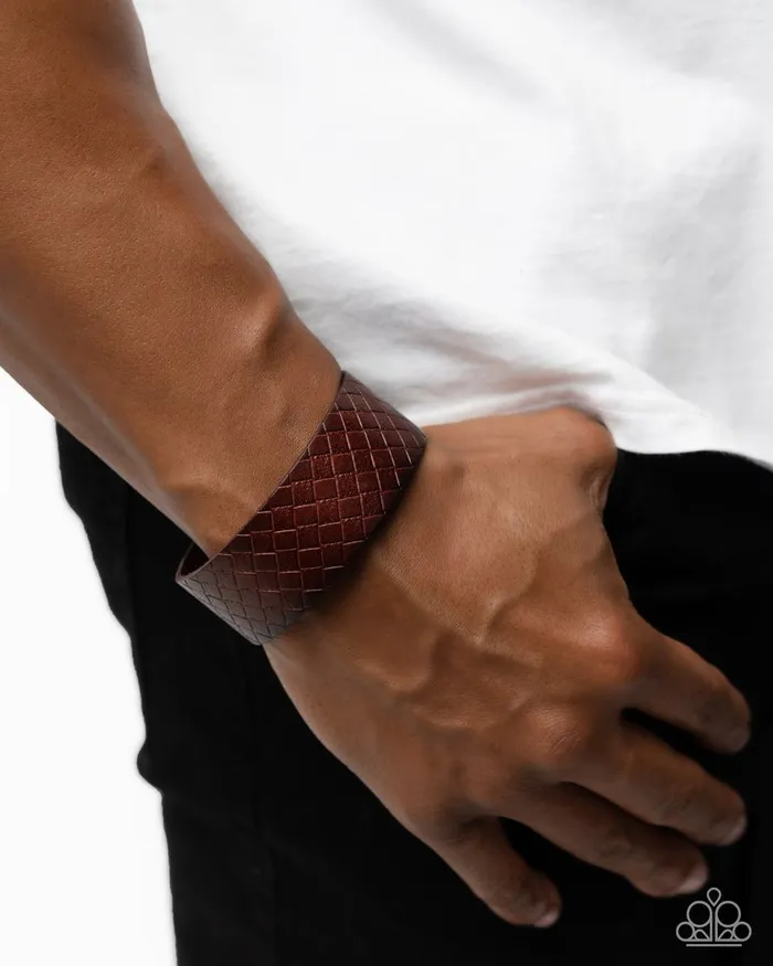 Paparazzi Jewelry Paparazzi Bracelet Diamondback Bandit Brown Bracelets