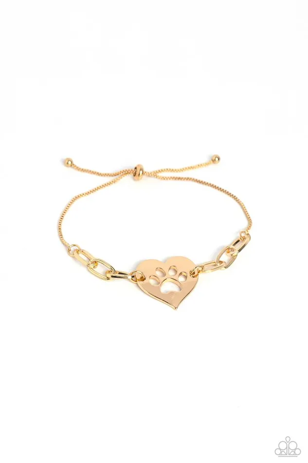 Paparazzi Jewelry Paparazzi Bracelet PAWsitively Perfect Gold Bracelets Paparazzi Jewelry Paparazzi Bracelet PAWsitively Perfect Gold Bracelets