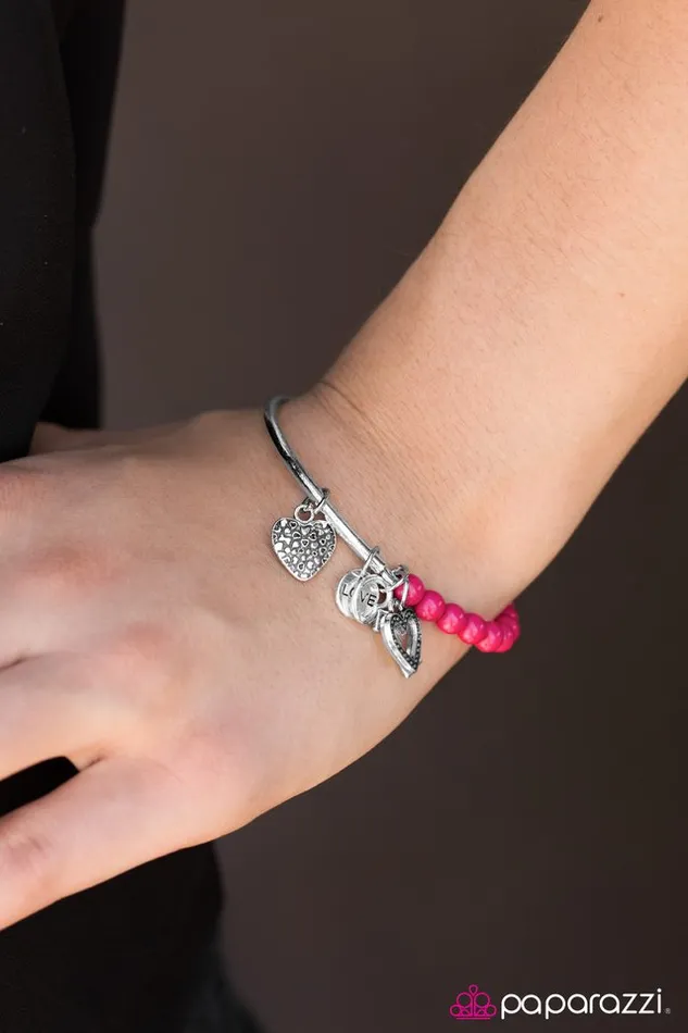 Paparazzi Jewelry Paparazzi Bracelet You Hold The Key Pink Bracelets