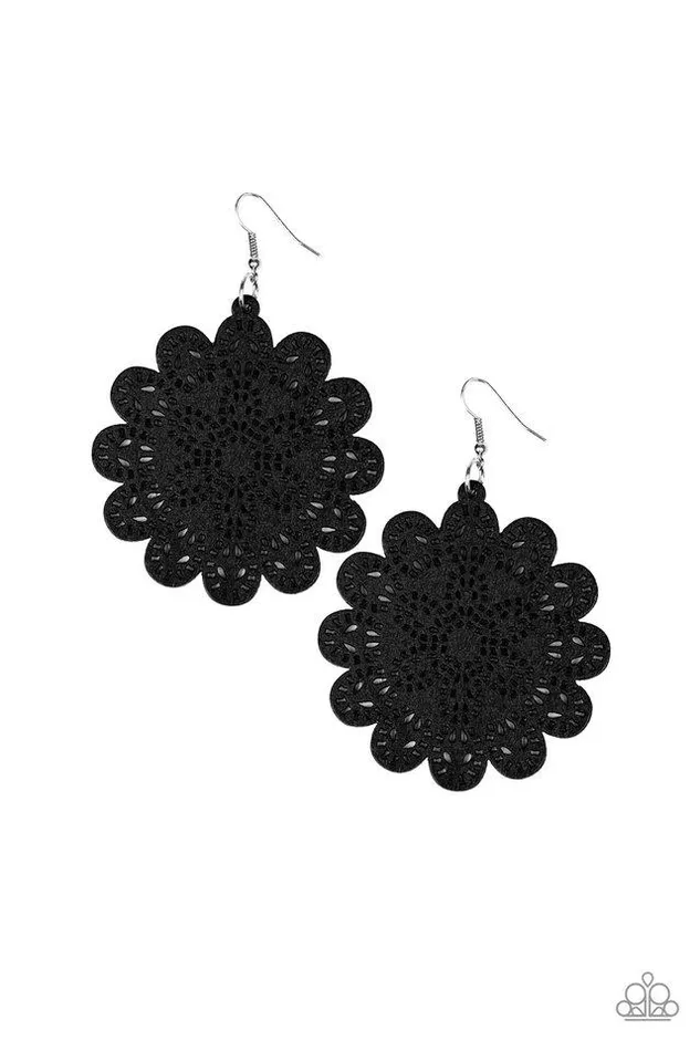 Paparazzi Jewelry Paparazzi Earring Coachella Cabaret Black Earrings