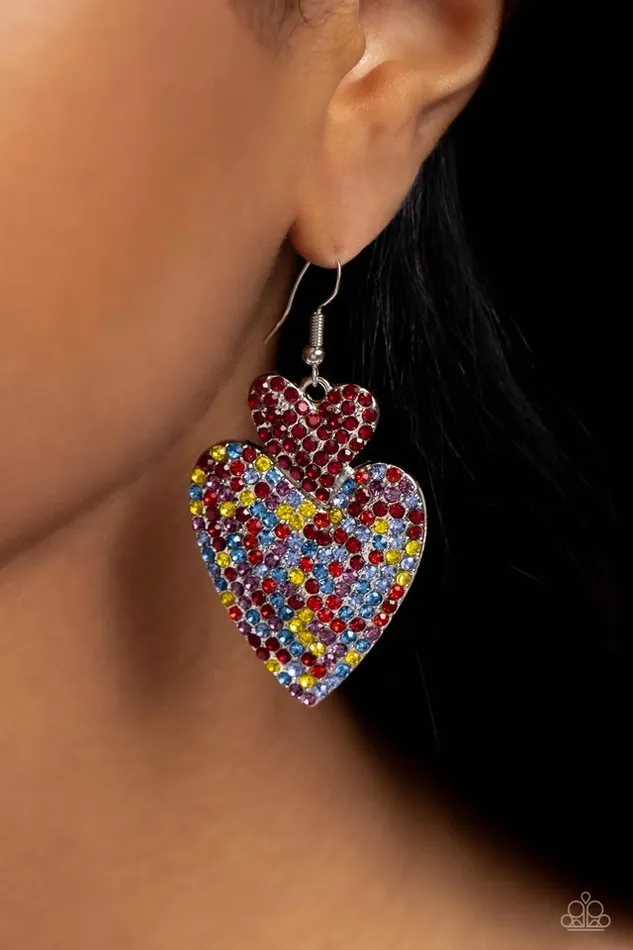 Paparazzi Jewelry Paparazzi Earring Flirting Flourish Red Earrings