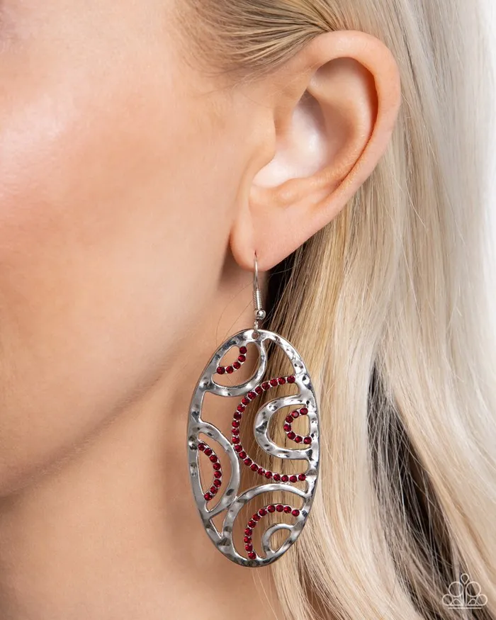 Paparazzi Jewelry Paparazzi Earring Seize the DAZE Red Earrings