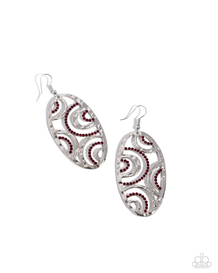 Paparazzi Jewelry Paparazzi Earring Seize the DAZE Red Earrings Paparazzi Jewelry Paparazzi Earring Seize the DAZE Red Earrings