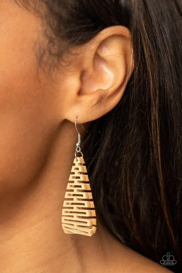 Paparazzi Jewelry Paparazzi Earring Urban Delirium Brown Earrings