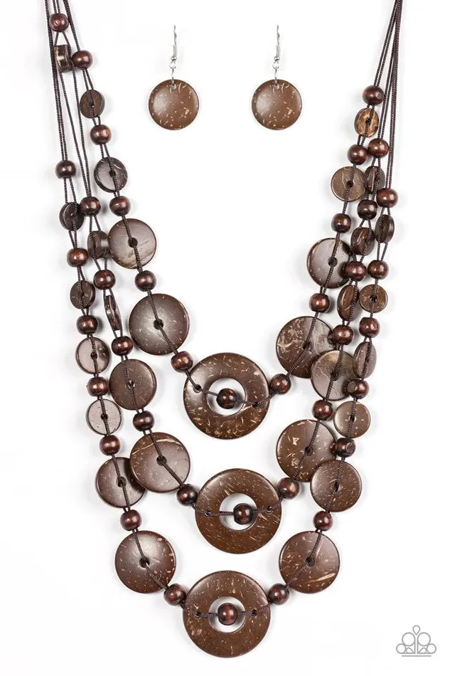 Paparazzi Jewelry Paparazzi Necklace Bali Boardwalk Brown Necklaces