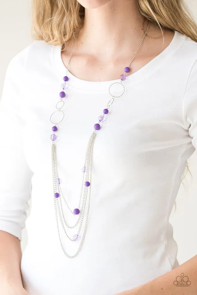 Paparazzi Jewelry Paparazzi Necklace Bubbly Bright Purple Necklaces
