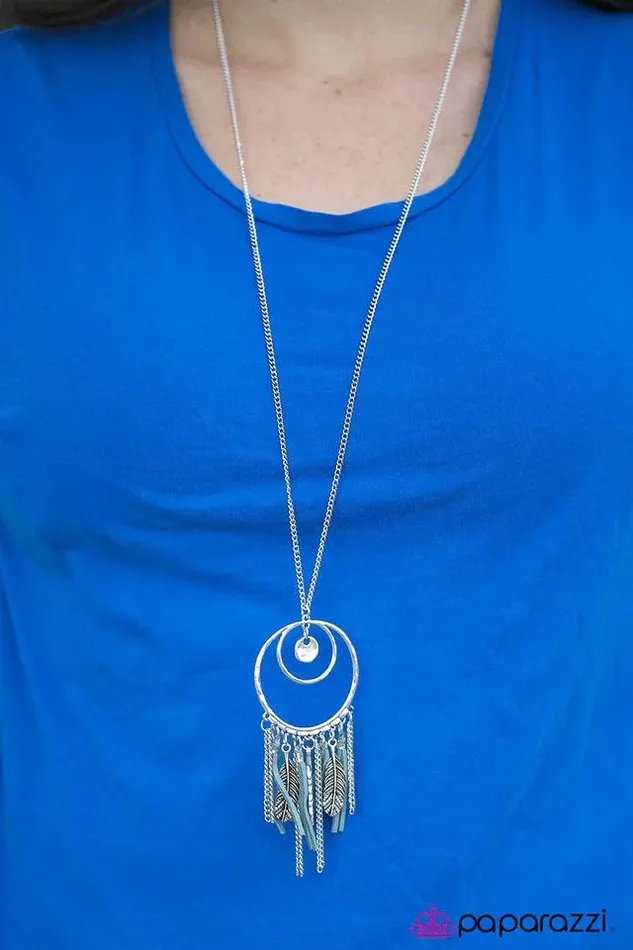 Paparazzi Jewelry Paparazzi Necklace Fearless Dreamer Blue Necklaces
