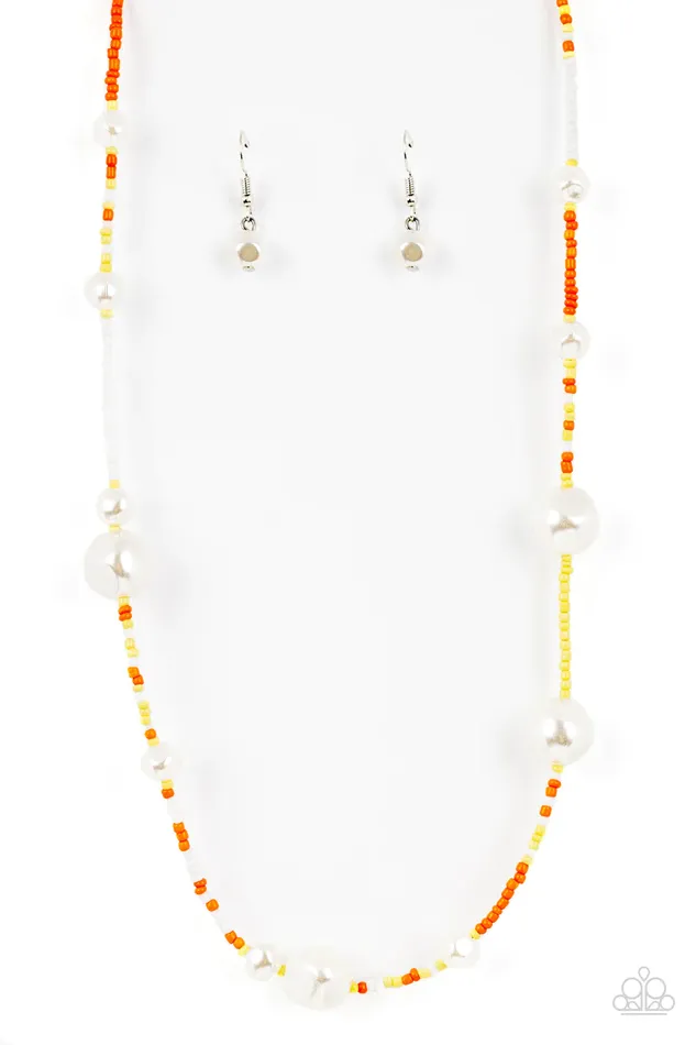 Paparazzi Jewelry Paparazzi Necklace Modern Marina Orange Necklaces