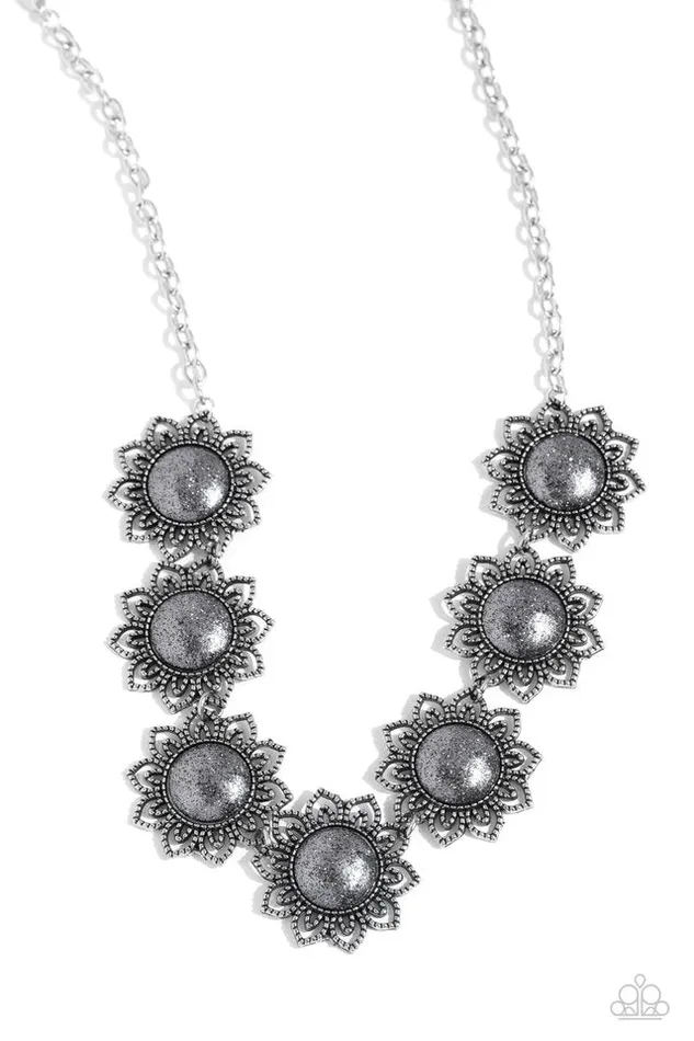 Paparazzi Jewelry Paparazzi Necklace The GLITTER Takes It All Silver Necklaces Paparazzi Jewelry Paparazzi Necklace The GLITTER Takes It All Silver Necklaces