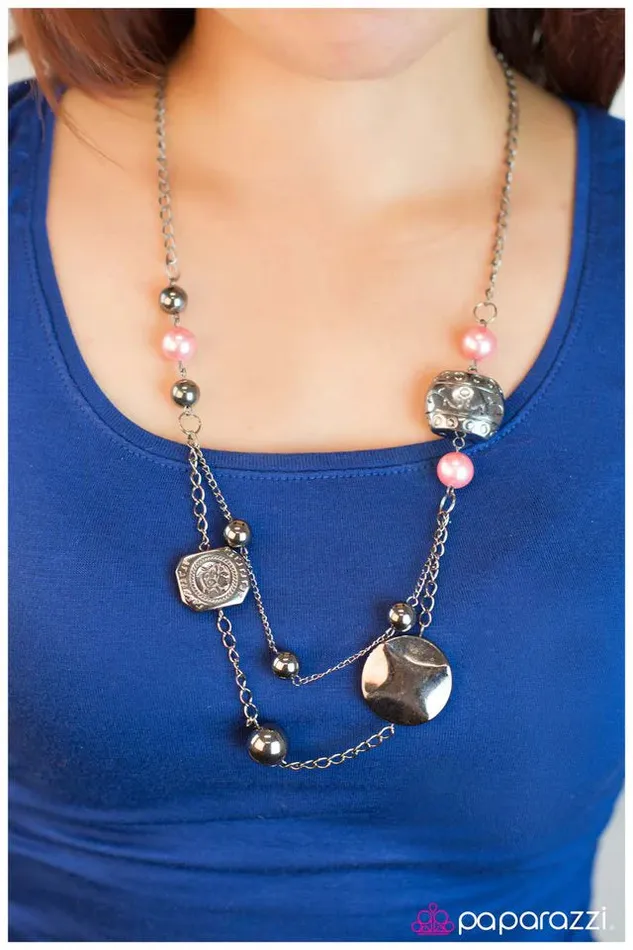 Paparazzi Jewelry Paparazzi Necklace Vintage Vision Orange Necklaces