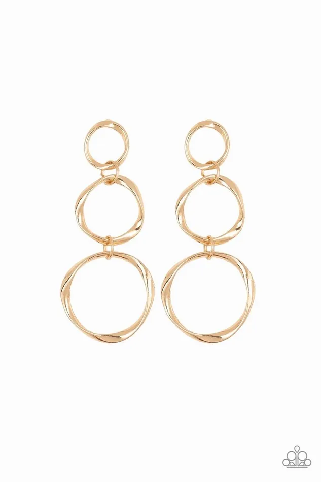 Paparazzi Jewelry Rings Paparazzi Earring Three Ring Radiance Gold Paparazzi Jewelry Rings Paparazzi Earring Three Ring Radiance Gold