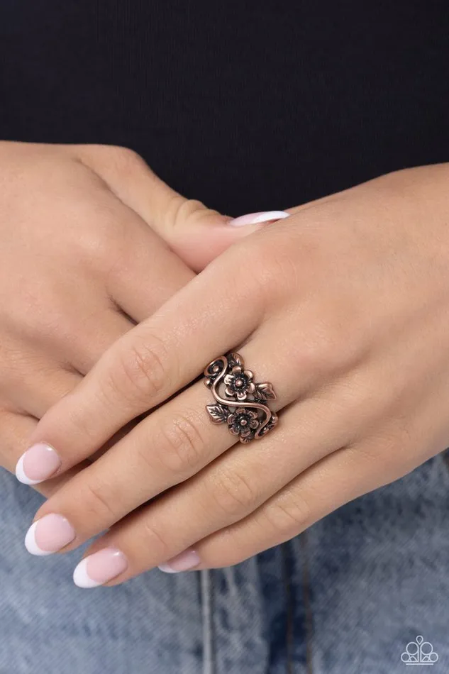 Paparazzi Jewelry Rings Paparazzi Ring Backyard Beauty Copper