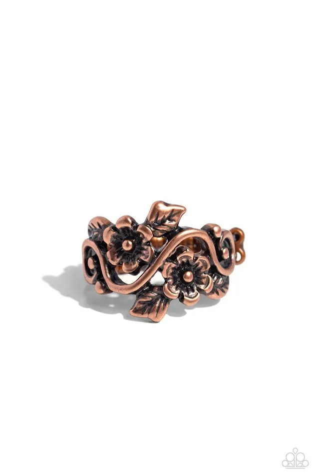 Paparazzi Jewelry Rings Paparazzi Ring Backyard Beauty Copper Paparazzi Jewelry Rings Paparazzi Ring Backyard Beauty Copper
