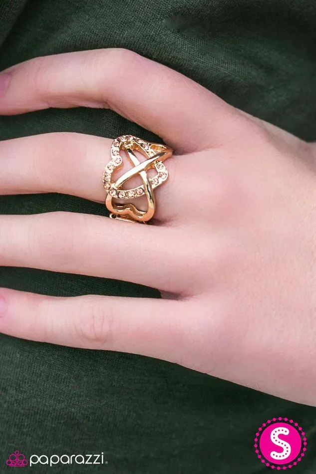 Paparazzi Jewelry Rings Paparazzi Ring Big Love Gold