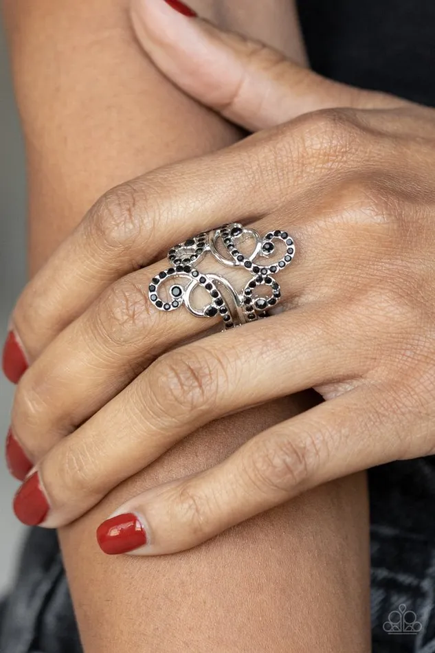 Paparazzi Jewelry Rings Paparazzi Ring Billowing Beauty Black