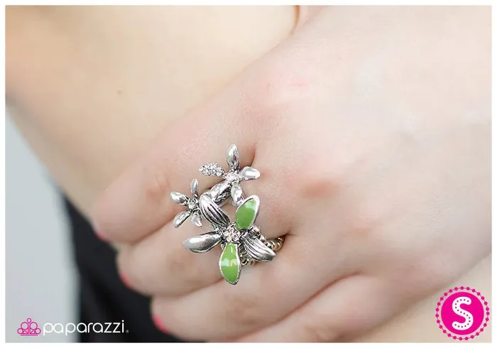 Paparazzi Jewelry Rings Paparazzi Ring Bouquet Of Bling Green