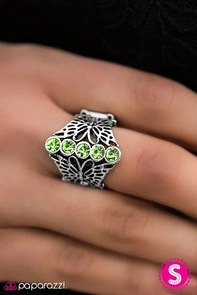 Paparazzi Jewelry Rings Paparazzi Ring Butterfly Garden Green