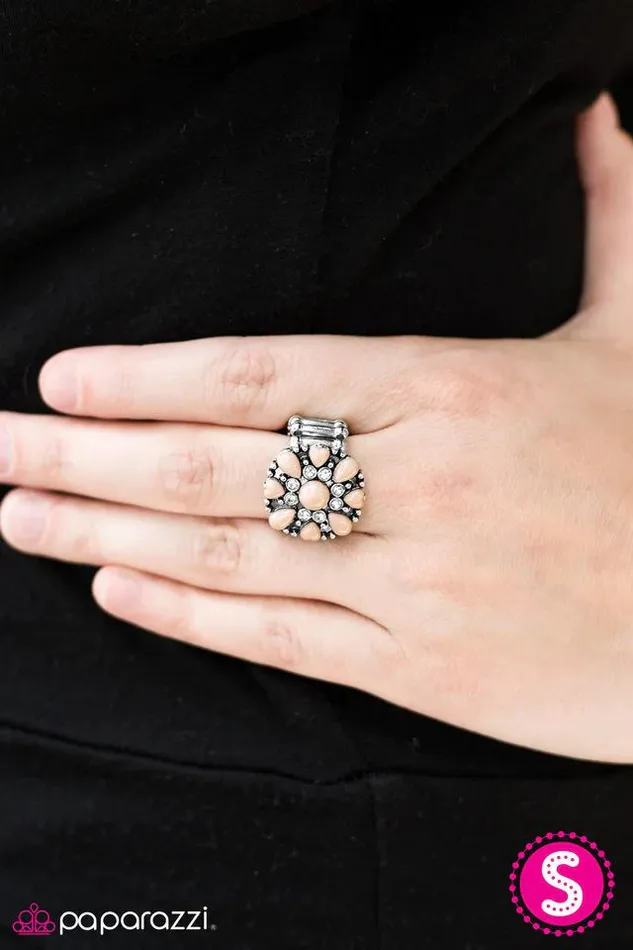 Paparazzi Jewelry Rings Paparazzi Ring Fiji Flowers Brown