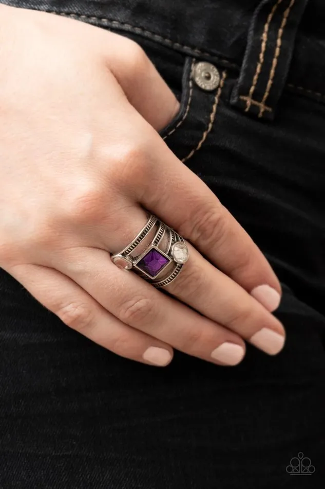 Paparazzi Jewelry Rings Paparazzi Ring Galactic Governess Purple