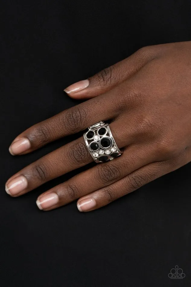 Paparazzi Jewelry Rings Paparazzi Ring High Roller Royale Black