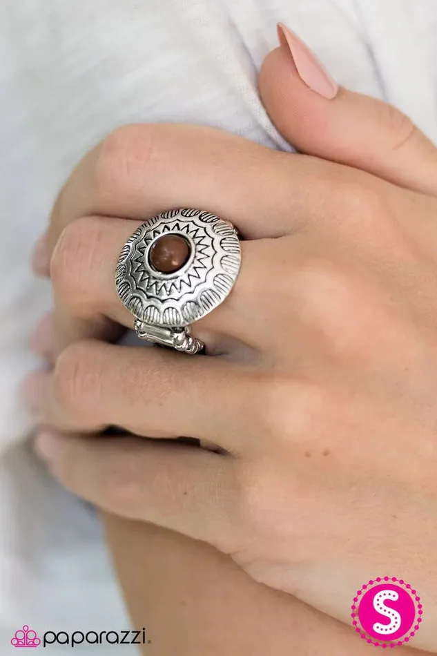 Paparazzi Jewelry Rings Paparazzi Ring Lets Get Lost Brown