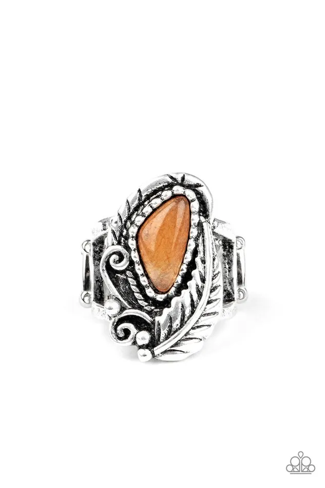 Paparazzi Jewelry Rings Paparazzi Ring Palm Princess Orange Paparazzi Jewelry Rings Paparazzi Ring Palm Princess Orange